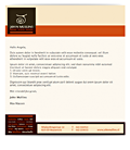 e-mail template sjabloon html-briefpapier in eigen huisstijl