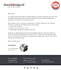 e-mail template sjabloon html-briefpapier in eigen huisstijl