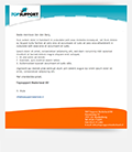 e-mail template sjabloon html-briefpapier in eigen huisstijl